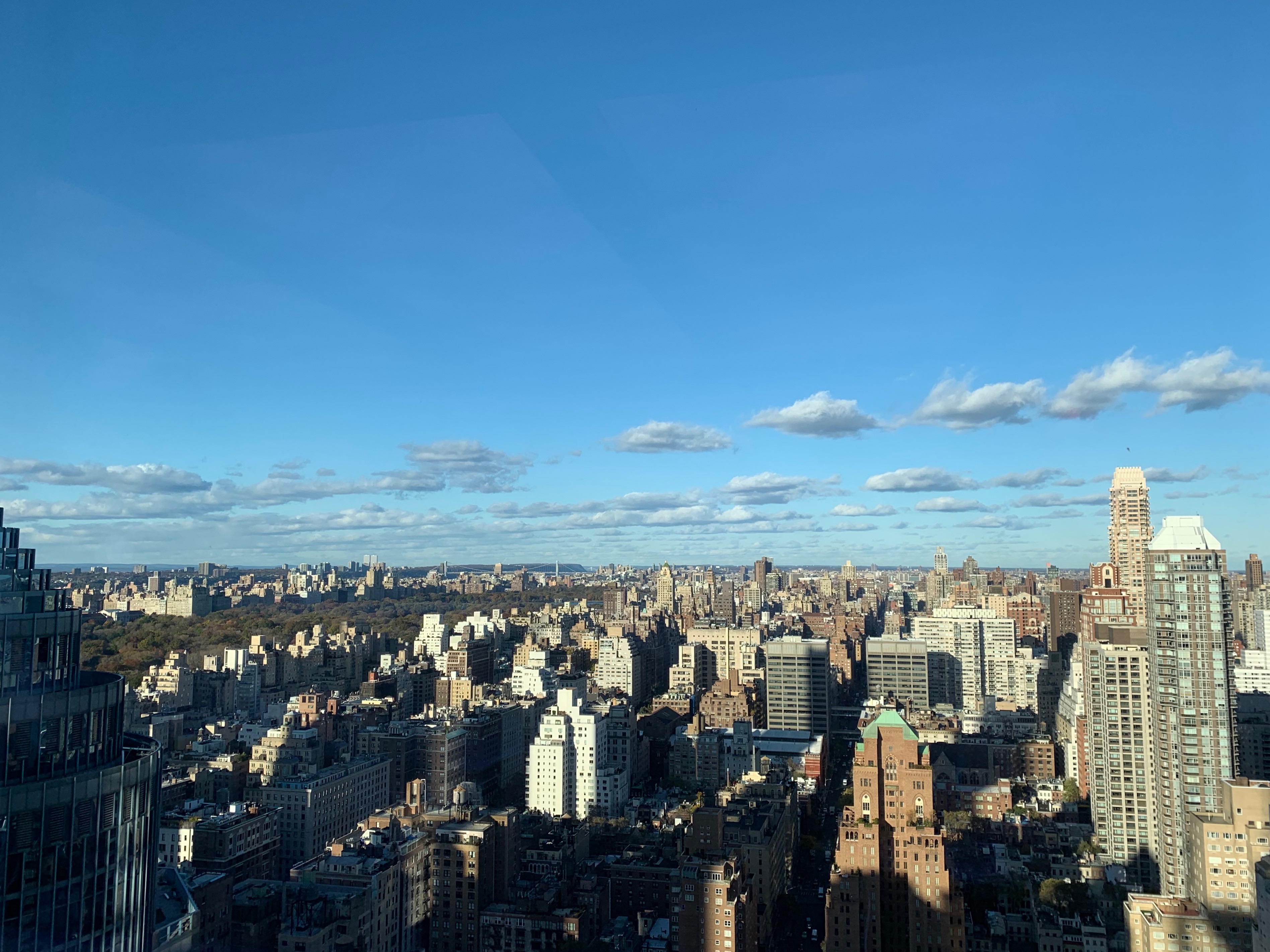 View of New York City from the Bloomberg News headquarters